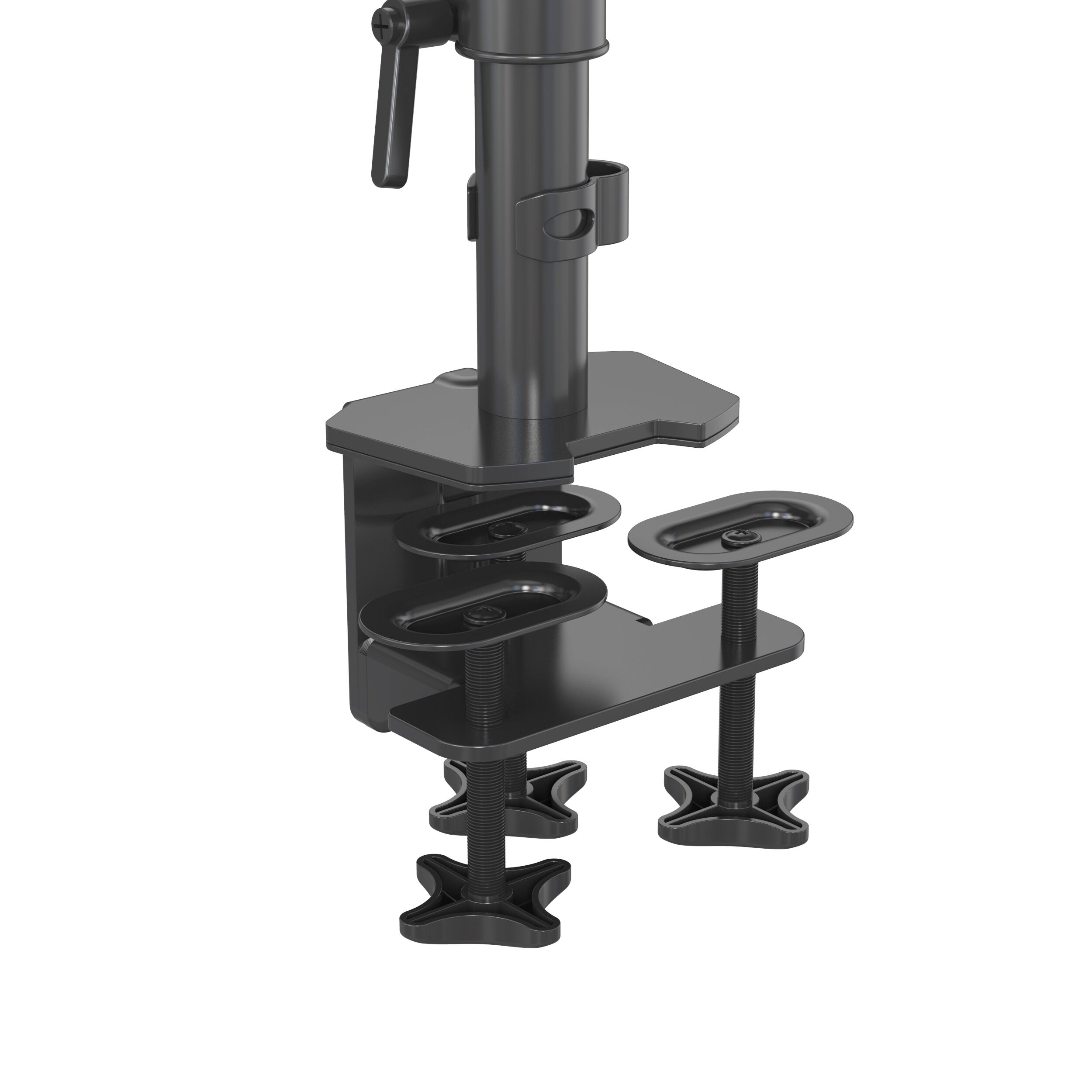 15～27インチ画面用トリプルモニタースタンド、アジャスタブルデスク